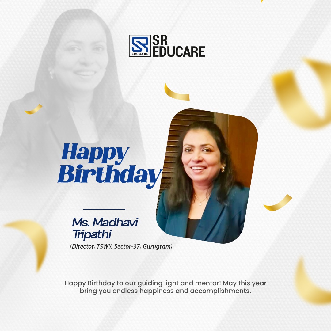 Happy Birthday, Ms. Madhavi Tripathi! 🎉✨
Wishing you a day full of smiles, laughter, and beautiful memories that last a lifetime. May this year bring you exciting adventures, unstoppable growth, and endless reasons to celebrate! 💫💐

#HappyBirthday #JoyfulVibes #CelebrateLife #SREducare