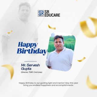 Happy Birthday, Mr. Servesh Gupta! 🎉✨
Wishing you a day full of smiles, laughter, and beautiful memories that last a lifetime. May this year bring you exciting adventures, unstoppable growth, and endless reasons to celebrate! 💫💐

#HappyBirthday #JoyfulVibes #CelebrateLife #SREducare