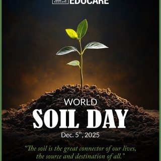 🌱 On World Soil Day, we celebrate the ground beneath our feet — the foundation of life, growth, and sustainability.
Let’s nurture our soil today for a greener, healthier tomorrow. 🌏💚
Together, let’s protect the planet from the ground up!

#WorldSoilDay #SaveSoil #SoilHealth #SustainableFuture #EcoAwareness #GreenPlanet #EnvironmentMatters #sreducare