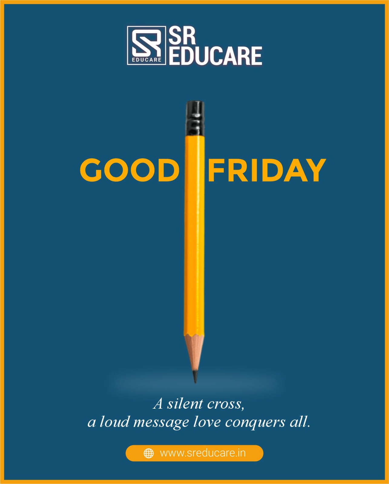 On this Good Friday, let us remember the power of sacrifice, love, and forgiveness. May this day inspire us to spread kindness, hope, and compassion in our lives. ✨🙏
#GoodFriday #Faith #Blessings #Hope #Peace #Gratitude #Kindness #SREducare #FaithAndLove