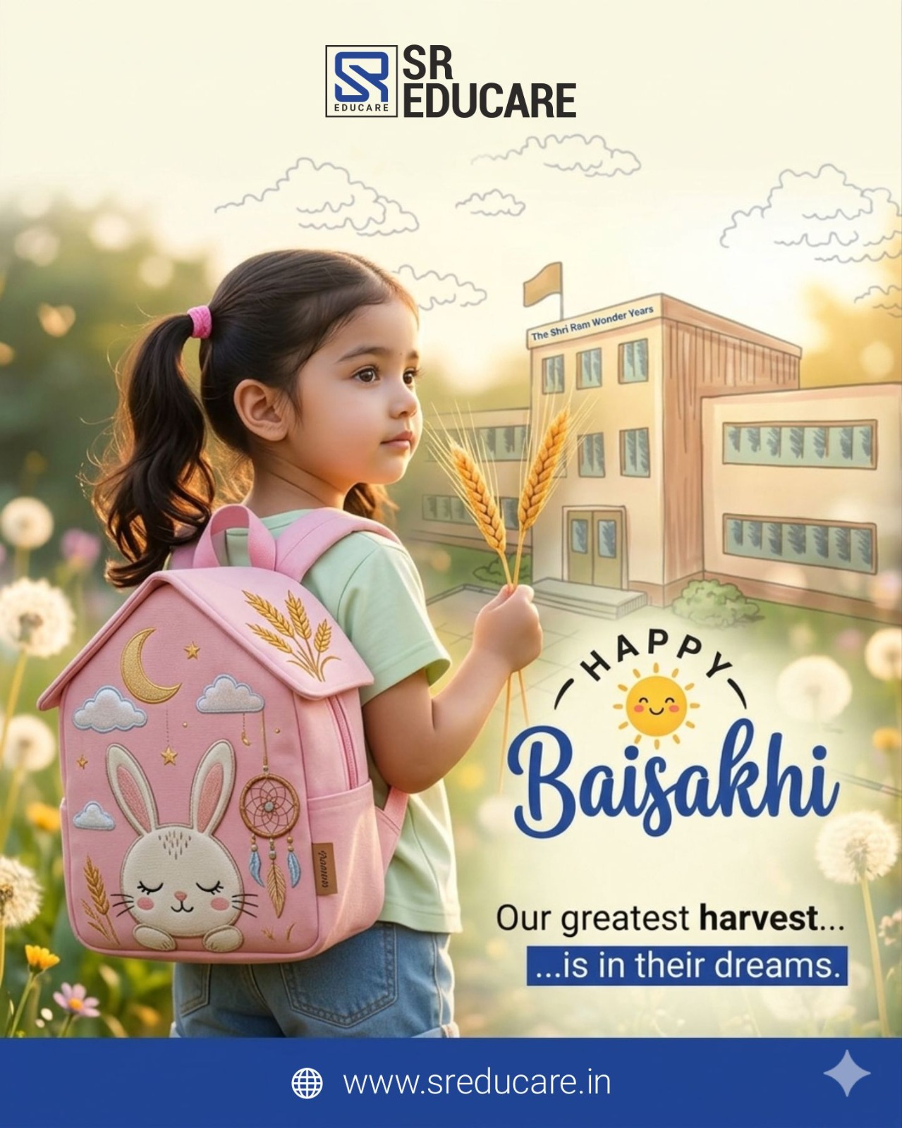 May this Baisakhi bring new hopes, new smiles, and endless happiness into your lives. Just like the golden fields of harvest, may every little dream grow into something beautiful. 🌼✨

Let’s celebrate new beginnings, gratitude, and the joy of togetherness. Happy Baisakhi to everyone! 🌾💛

#Baisakhi #HappyBaisakhi #HarvestFestival #FestiveVibes #IndianFestivals #CelebrateTogether #JoyAndGratitude #NewBeginnings #Baisakhi2026 #FestivalOfHarvest #SREducare