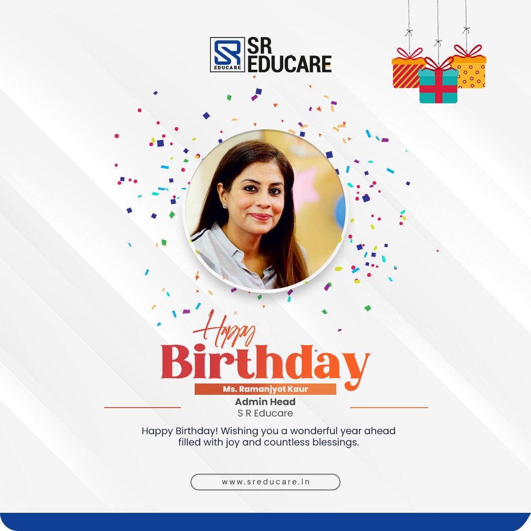 Happy Birthday, Ms. Ramanjyot Kaur! 🎉✨
Wishing you a day full of smiles, laughter, and beautiful memories that last a lifetime. May this year bring you exciting adventures, unstoppable growth, and endless reasons to celebrate! 💫💐

#HappyBirthday #JoyfulVibes #CelebrateLife #SREducare