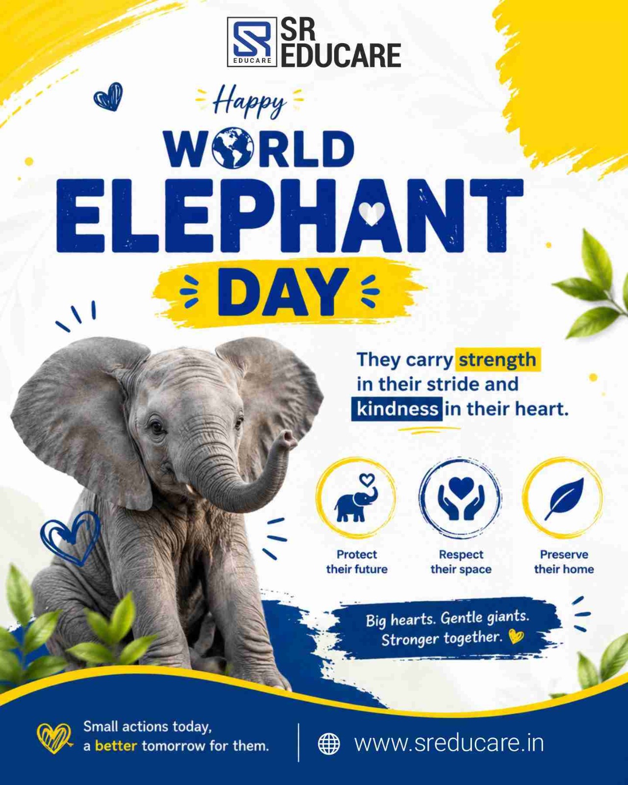 Big ears, gentle hearts, and lots of love! 🐘

This World Elephant Day, let’s teach our little explorers to love, protect, and care for these amazing gentle giants! 🌿

#WorldElephantDay #SaveElephants #ElephantLove #LittleExplorers #LoveNature #ProtectWildlife #SREducare