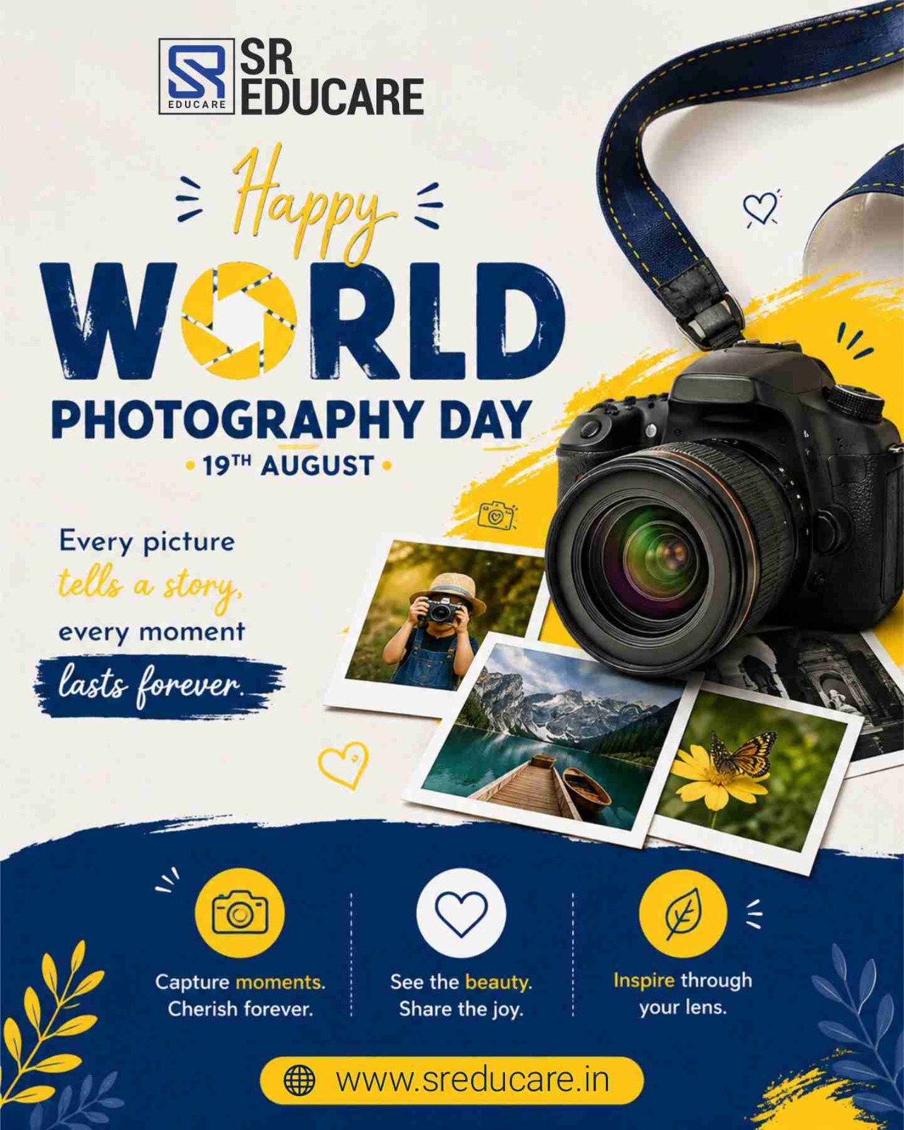 Click, smile, capture! 📸

This World Photography Day, let’s celebrate the little moments, big smiles, and beautiful memories that make childhood so special.

Every picture tells a story!

#WorldPhotographyDay #CaptureTheMoment #ChildhoodMemories #LittleMoments #HappyChildhood #LittleExplorers #MemoriesForLife #sreducare