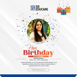 Happy Birthday, Ms. Neha Sehgal! 🎉✨
Wishing you a day full of smiles, laughter, and beautiful memories that last a lifetime. May this year bring you exciting adventures, unstoppable growth, and endless reasons to celebrate! 💫💐

#HappyBirthday #JoyfulVibes #CelebrateLife #SREducare