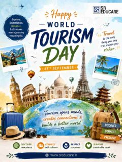 Every journey is a new lesson, every destination a new story. This World Tourism Day, let’s explore, discover, and create memories that last a lifetime.

#WorldTourismDay #ExploreTheWorld #TravelAndLearn #DiscoverMore #WanderAndWonder #TravelMemories #SREducare